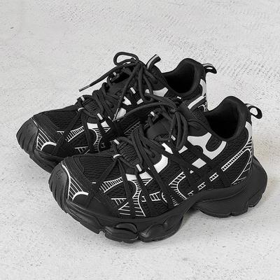 Men's 7CM Height Boost Sneakers: 2025 Casual Dad Shoes with Thick Soles