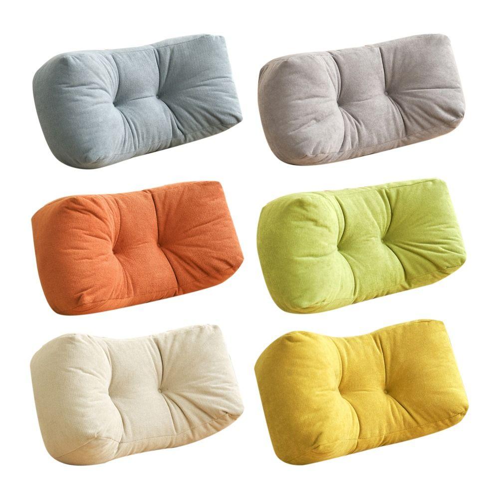Soft Ergonomic Back Pillow 35x16x20cm Low Back Pain Relief Chair Cushion  for Car Seat Bed