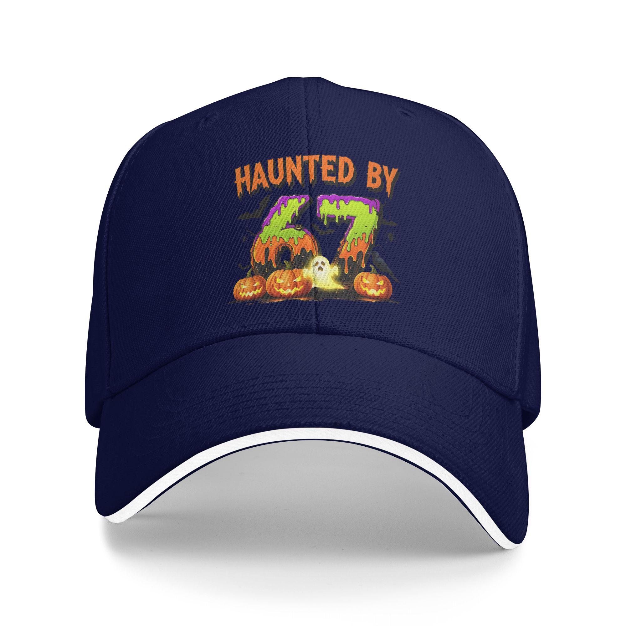 67 Six Seven Gen Alpha Z Halloween 67 Haunted By 67 Baseball Cap Women Design Trucker Hat Summer Trendy Kpop Rock Snapback Cap As Picture