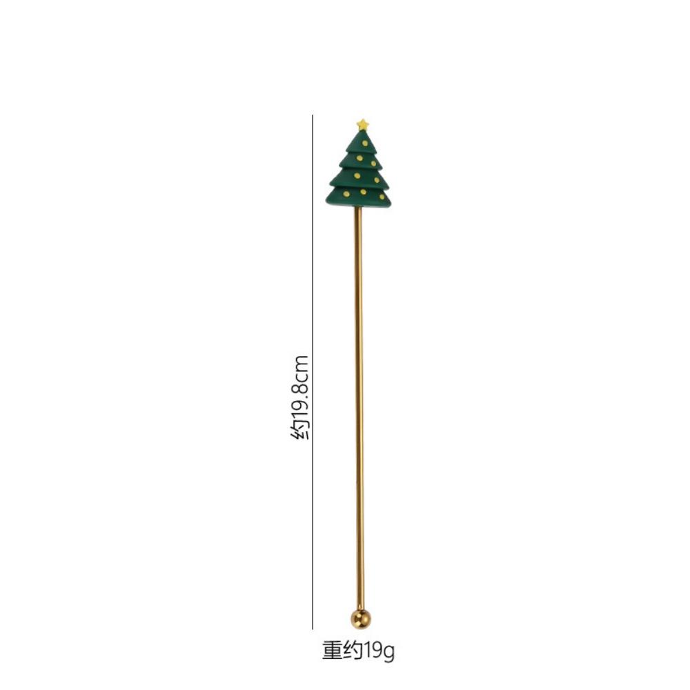 

1Pcs Stainless Steel Stirring Sticks Christmas Decorative Drink Stirrers for Coffee Tea and Cocktail for Party and Bar Use