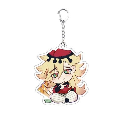 Qnvkv Keychain Set of 3 - Akaza, Kokushibo, Douma, Upper Rank Demons, Acrylic Keychains, Costume Props, Moe Goods, Decorations, Cell Phone Keys, Souve