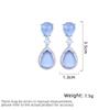 Women's Light Luxury Design Elegant Long Pendant Water Droplet Earrings Fashionable And Versatile Niche Design Earrings