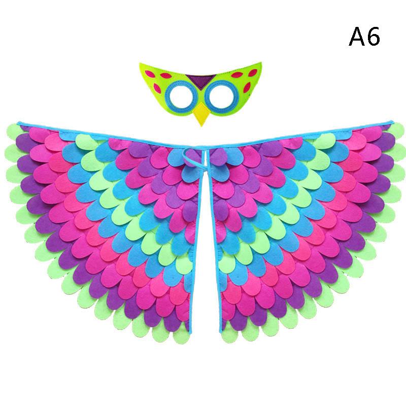 Kids Animal Costume Birds Felt Wings Fun Cosplay Halloween Carnival Dress Up Wings Party Supplies