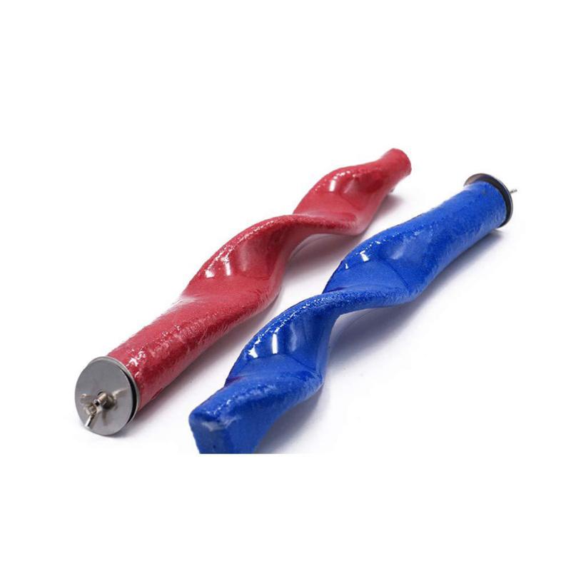 Parrot Station Rack Wave Shape Quartz Sand Surface Grind Twist Stand for Pet Birds Toy