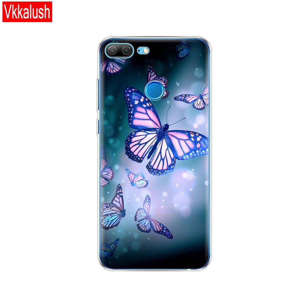 Hülle Handyhülle für Huawei Honor 9 Lite weiches TPU Silikon Rückseite 360 Vollschutz Druck transparent Coque Shell