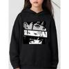 Anime Eye Stitching Printing Children's Hooded Sweater Long-sleeved Pullover Hoodie Autumn Casual Children's Top