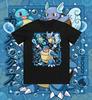 2026 Summer Squirtle Retro Cosplay Tshirt Unisexs Oversize Casual Cotton Printed Shortsleeved Unisex Childrens Sports Shirt