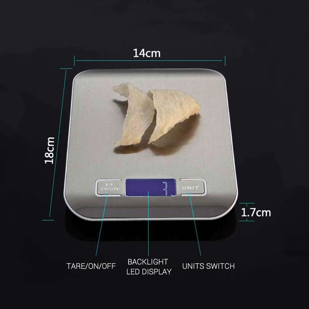 Portable Digital Scale Mini Digital Kitchen Scale Professional Accurate Electronic Scale Precision Balance 10kg*1g DH