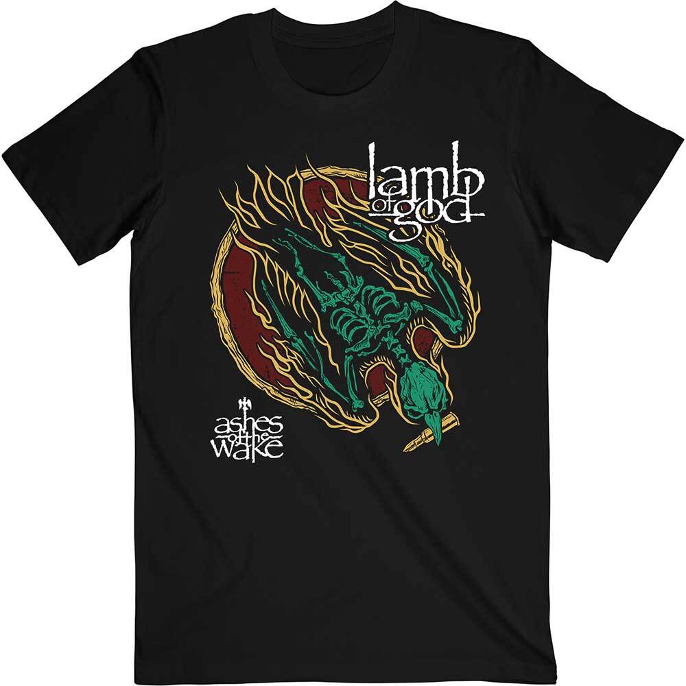 

Lamb Of God T-Shirt Ashes Of The Wake Band New Black Official XL