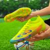 Football shoes men's AG spikes seamless fly-woven outdoor football shoes youth artificial grass professional training shoes
