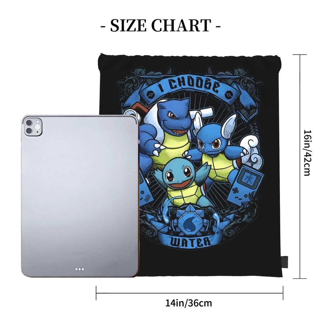 Custom S-Squirtles Drawstring Bags for Shopping Yoga Backpacks Women Men Cartoon Sports Gym Sackpack