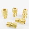 6 8 10 12 15 16-28mm OD X M8-M30 1/8" 1/4" 3/8" 1/2" 3/4" 1" BSP Male  Compression Union Brass Pipe Fitting Connector Coupler