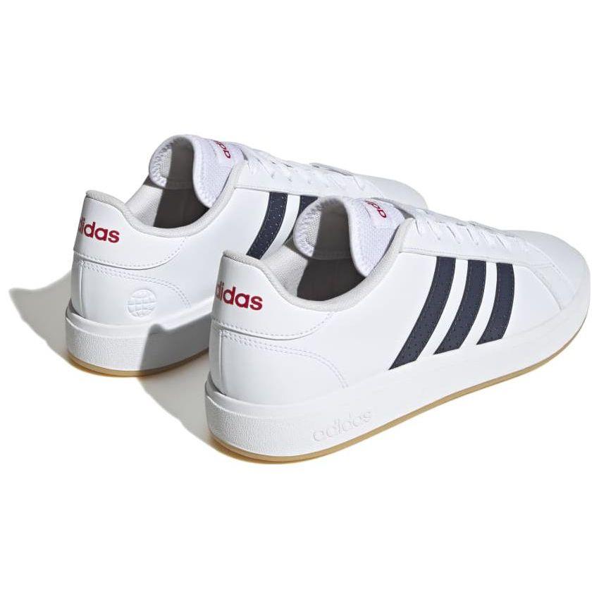Adidas Neo Grand Court Base 2.0 Comfortable Daily Wear Durable Breathable Low-Top Lifestyle Sneakers Unisex Sneakers White Blue HR0230
