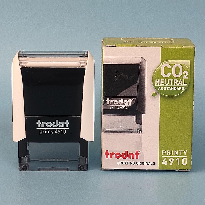 Trodat Austria Self-Inking 4910 Unengraved Square Text Stamp