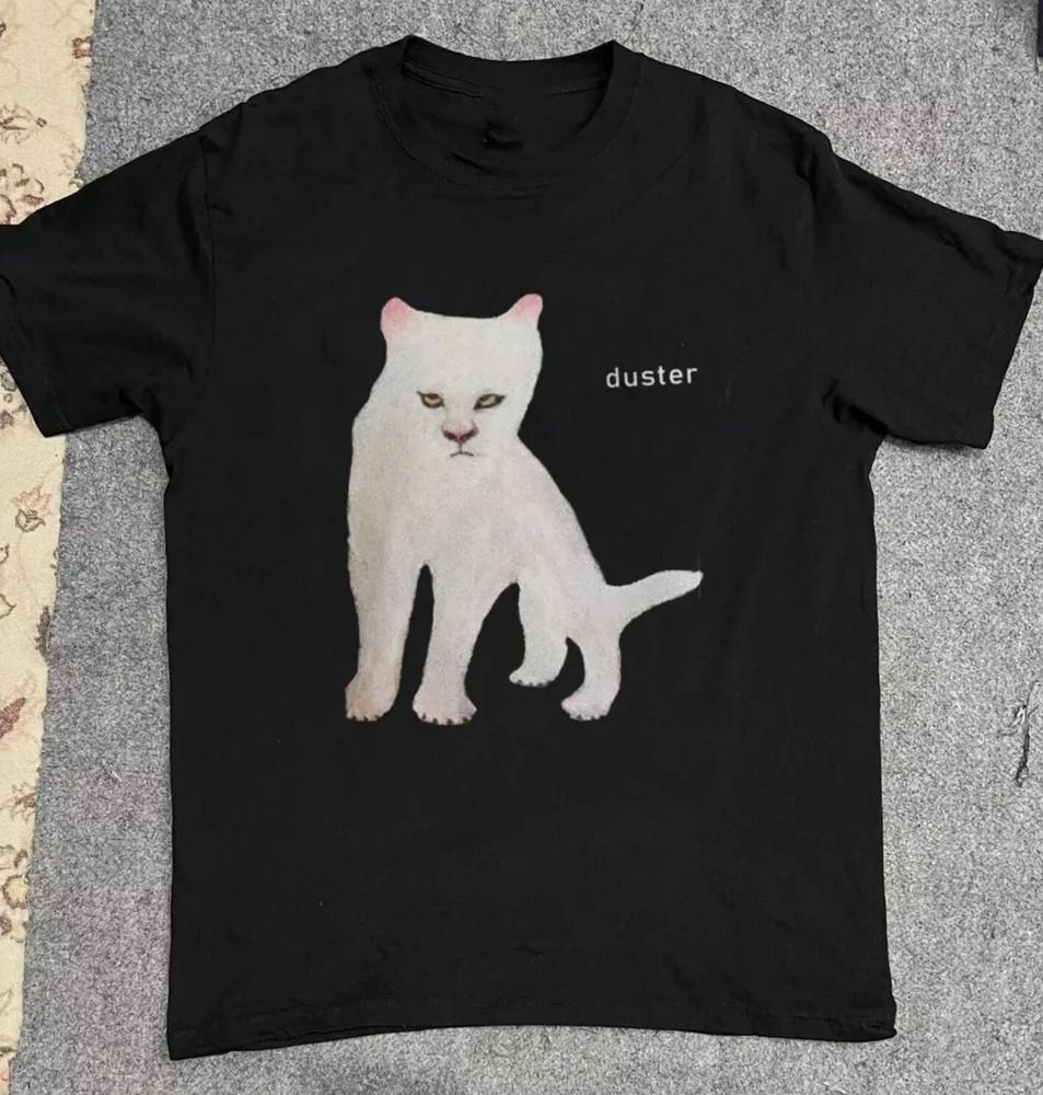 Rare Duster Band White Cat Album Black All Size Shirt Unisex T-Shirt L