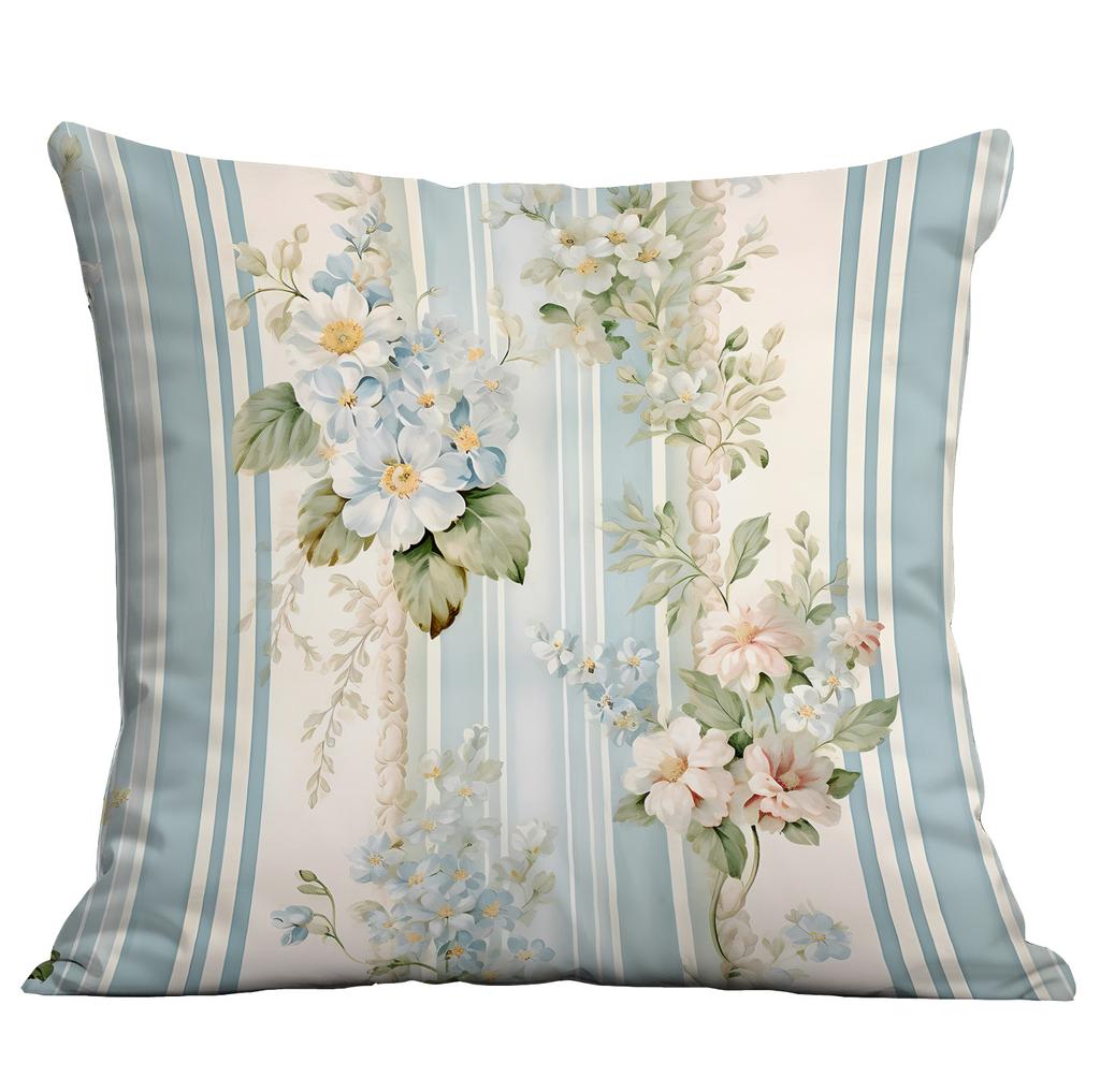 Ny Akvarell Pastoral Blommig Kuddfodral Hem Vardagsrum Soffa Kudde Kuddfodral Premium Hållbar Kvalitet