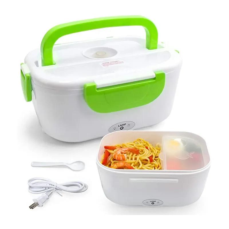 Portable Electric Lunch Box Food Heater Rice Cooker Container Dinnerware Set 12V - 24V 110V 220V Warmer Bento Boxes
