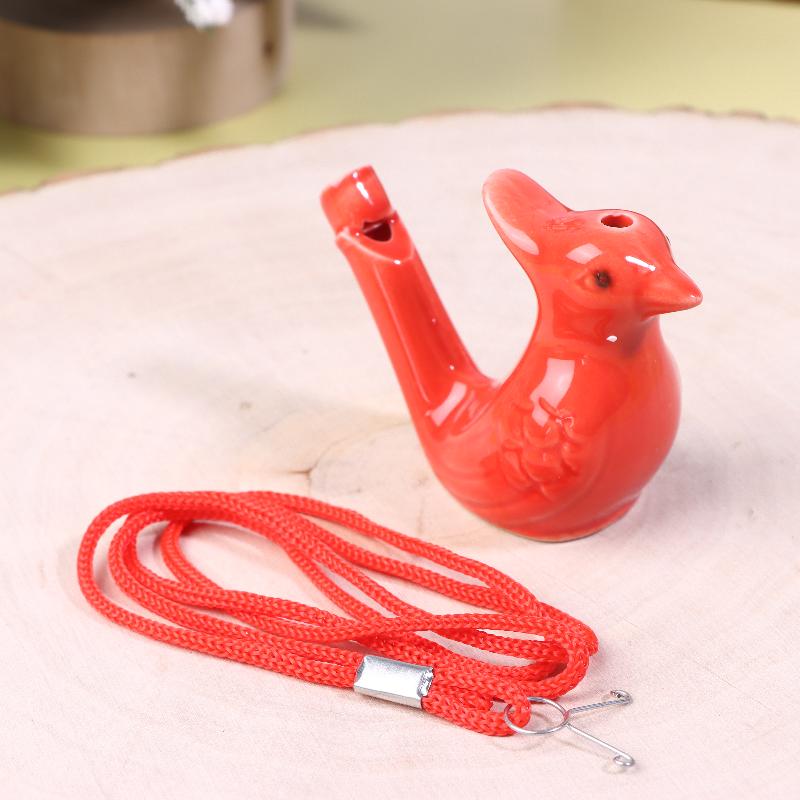 1/5Pcs Bird Whistle Water Musical Ceramic Set Colorful Animal Shape Early Learning Bath Noise Maker Party Favor