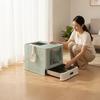 Litter Box with Closed Stainless Steel Drawer