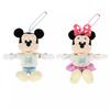 Disney Mickey and Minnie Plush Badge 2 Set Japan NEW Disney Store
