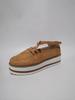 Summer 2021 Round Toe Platform Sole Color Block Hollow Buckle Women's Casual Loafers