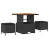 Garden Sofa Set 8 pcs Black Poly Rattan