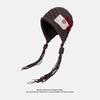 Tassel Fashion Patch Knitted Hat Children Autumn and Winter Pullover Warm Ear Protection Retro Wool Hat