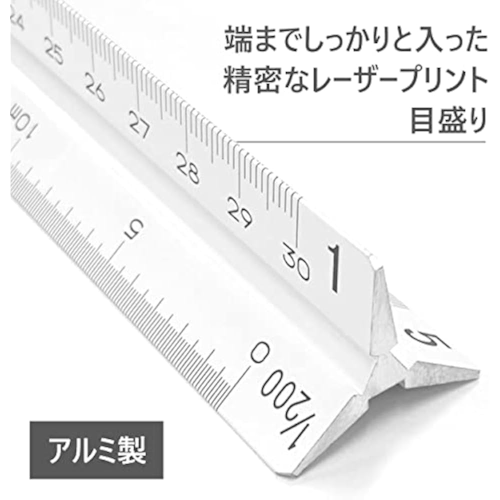 Staedler Ruler Triangle Scale Aluminum General 987 30-11
