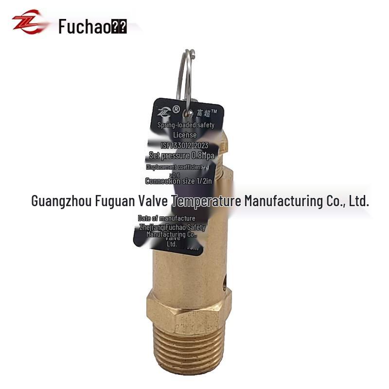 Valvola di Sicurezza a Scarico di Pressione Fu Chao A21W-16T per Caldaie Generatrici di Vapore e Compressori d'Aria
