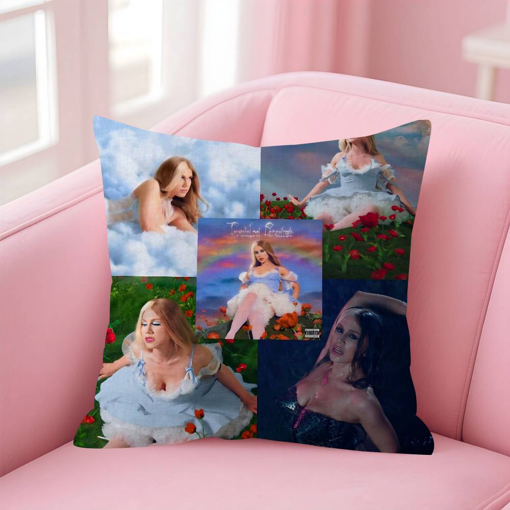Singer SSlayyyter Worst Girl in America Pillow Cover for Bedroom Room and Living Room Sofa Decorative Cushion Cover