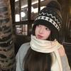 Warm Jacquard Knitted Hat Printed Printing Knit Cap Fashion Fair Isle Style Beanies  Outdoor