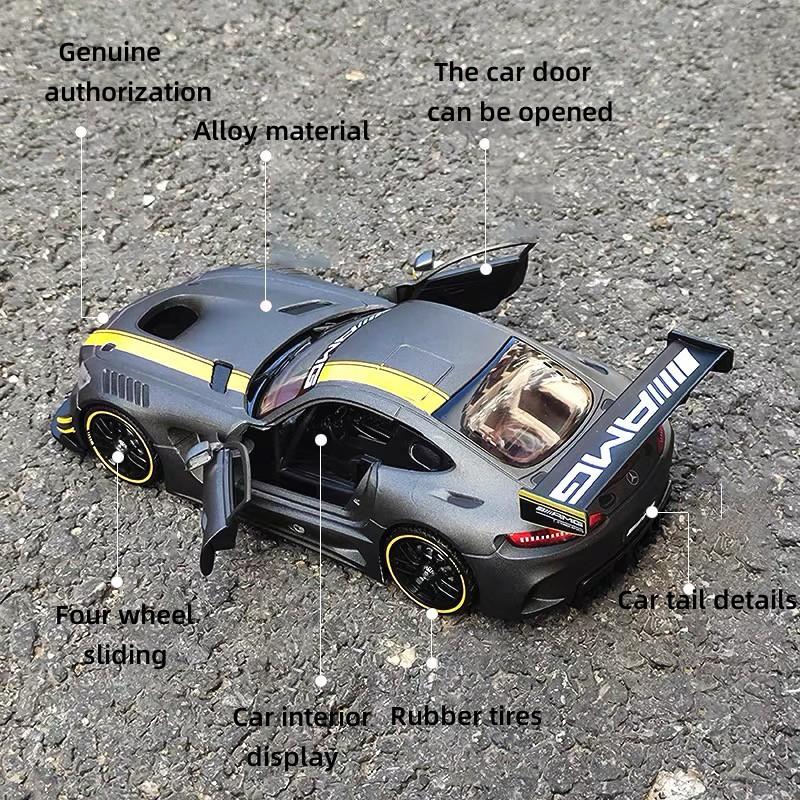 1/24 Benzs GT Alloy Sports Car Model Diecast Metal Scale Model Vehicle Static Model Simulated Collectibles Kid Birthday Toy Gift