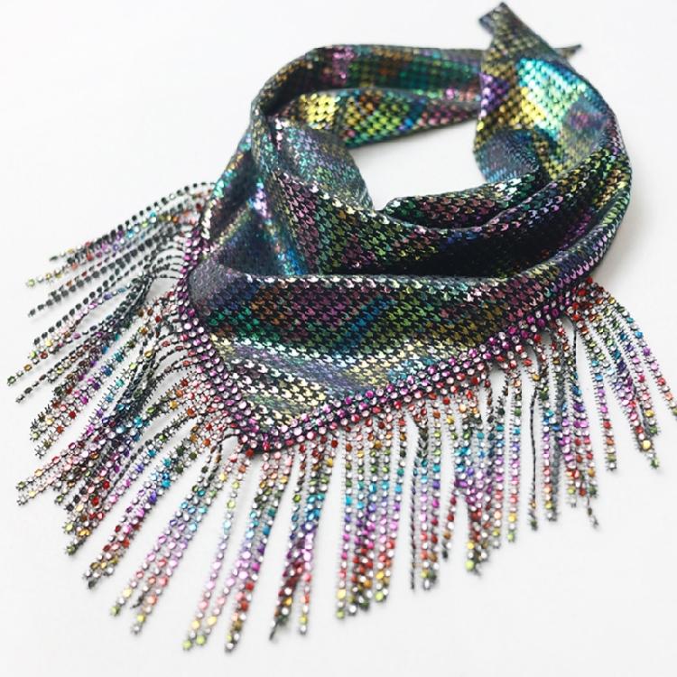 Modern Square Scarf Perfect Accessory for Nightclub Dancing and Music Festivals