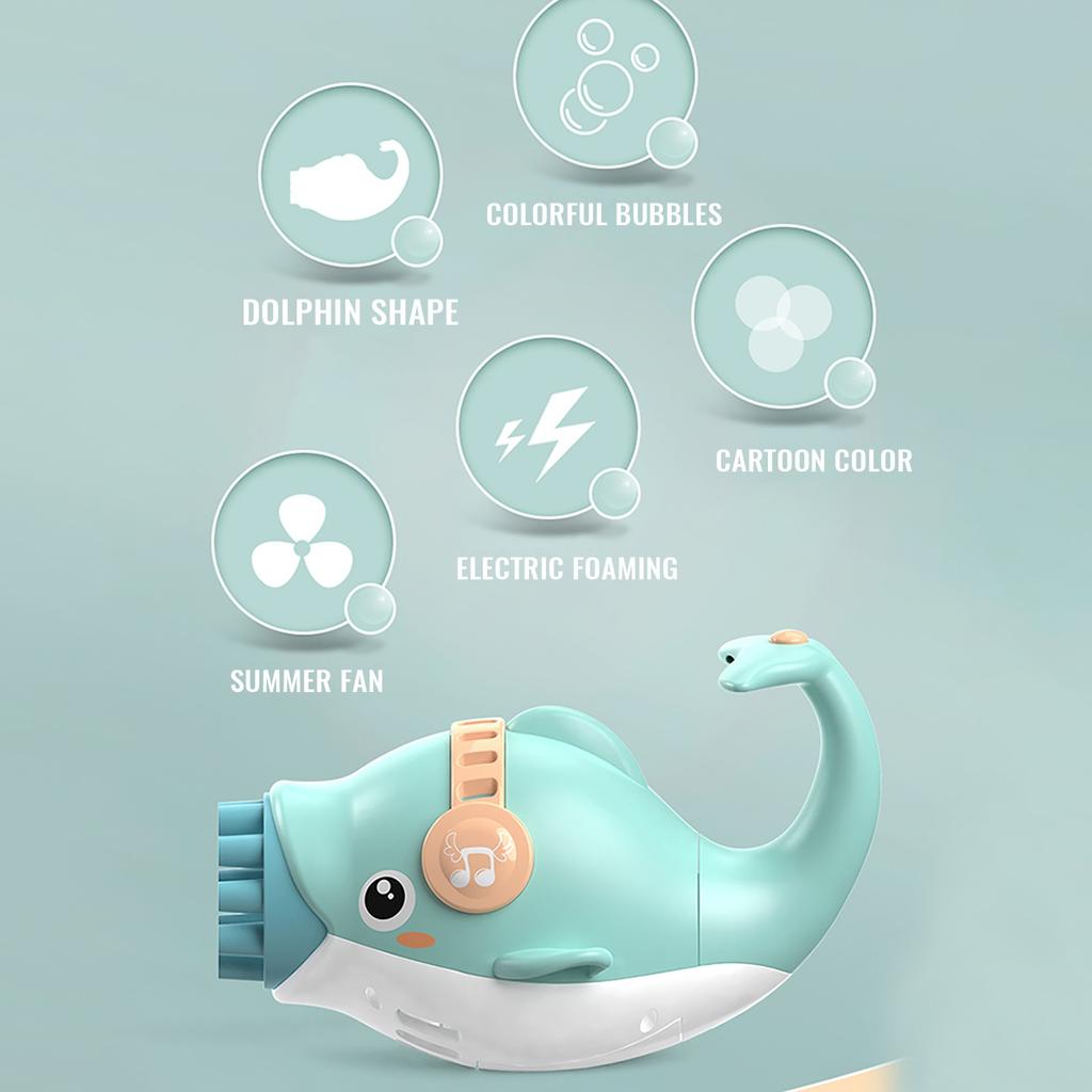 juguete Máquina eléctrica de burbujas de cangrejo y delfín para niños juguete Máquina eléctrica de burbujas de cangrejo y delfín para niños