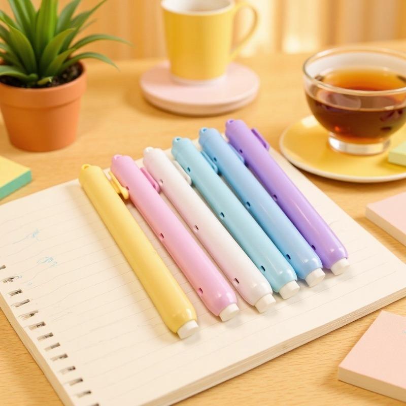 30Pcs Simple with Replaceable Core Push-out Eraser Push-out Type Retractable Pencil Rubber Retractable Eraser Gift