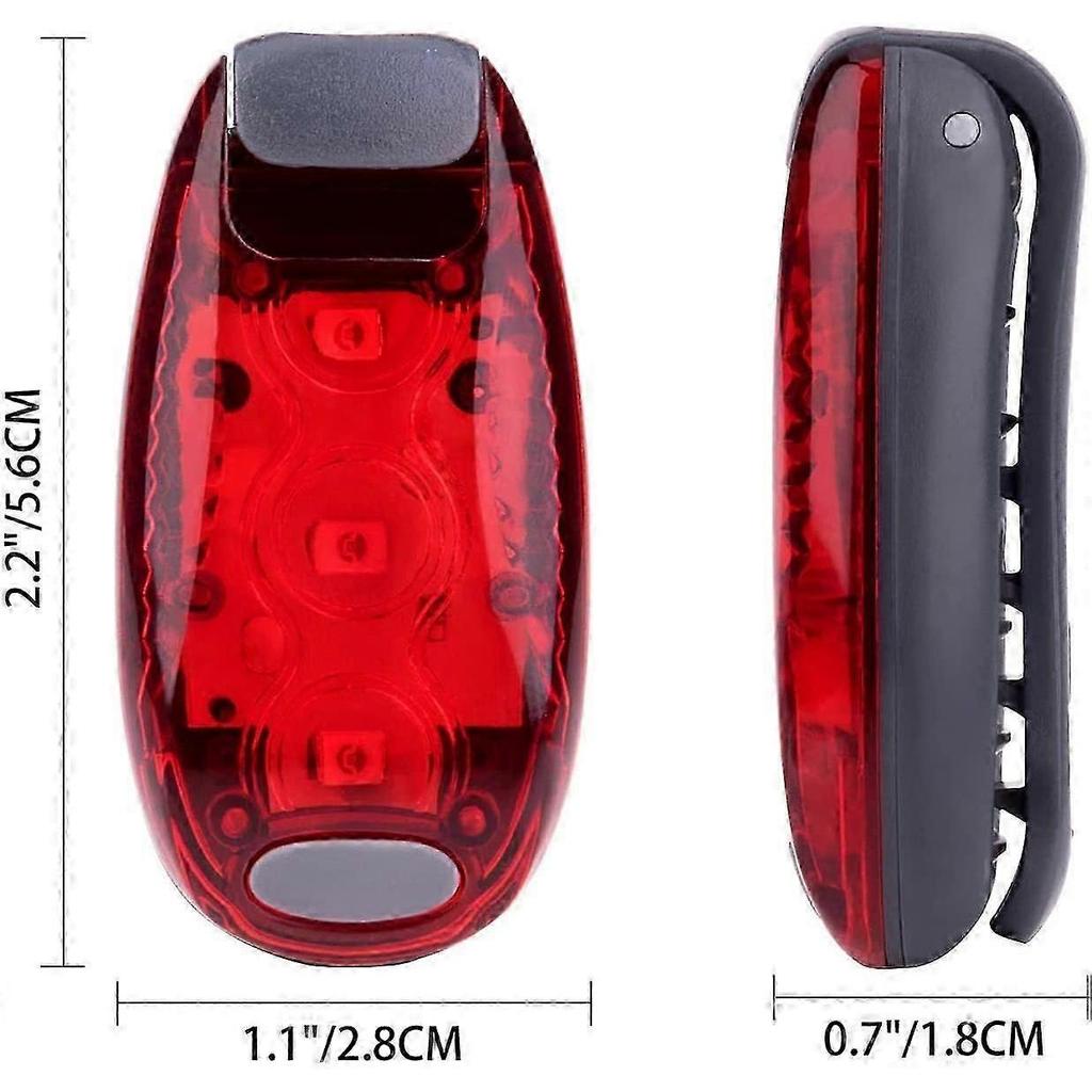 9-Pack Security Lights, Bicycle High Visibility Strobe Lights, (Red/Blue/Green)
