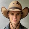 Ethnic Style Sunscreen Straw Hat Wide Brim Sun Hat Classic Western Cowboy Hat  Summer