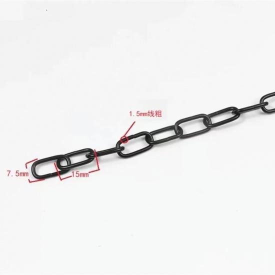 Black Hanging Chains for Flower Pot Basket Bird Feeders Planters Lanterns Ornaments Garden Plant Hangers, Wire 1-3mm,1-10 Meter