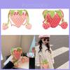 Adorable Strawberry Plush Yarn Crochet Bag Diy Kit For Kids With Breathable Fabric And Colorful Designs