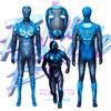 Trendy Blue Beetle Cosplay Jumpsuit Long Sleeve Polyester Costume For All Seasons