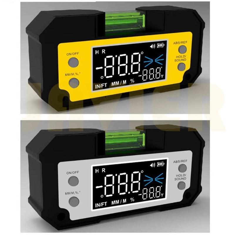 Protractor Tool Digital Angles Finder Level Box Rechargeable Inclinometer 0-360 Degree Electronic Angles Gauge