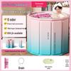 Collapsible Adult & Baby Bath Tub: Full Body Soak & Kiddie Pool 