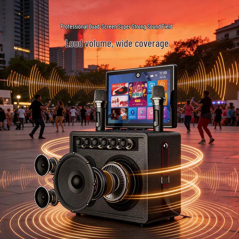 Aigo S081 Portable KTV Karaoke Speaker System (CN Version)