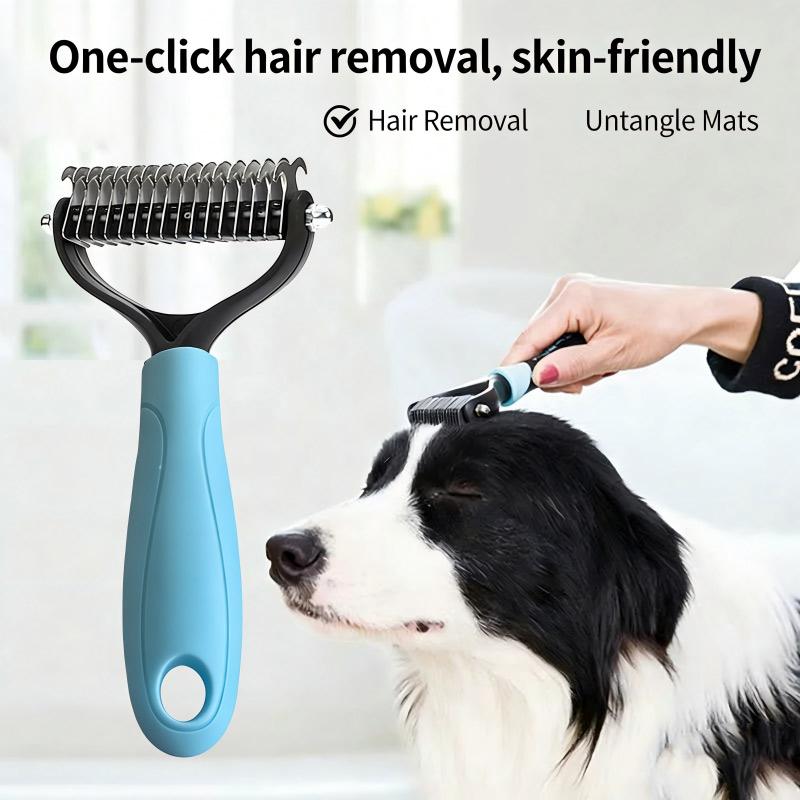 Pet Dog Comb Hair Remover Cat Comb for Long Hair Curly Dogs Cats Removal Undercoat Pet Brush Rake Dematting Brush Dog Supplies