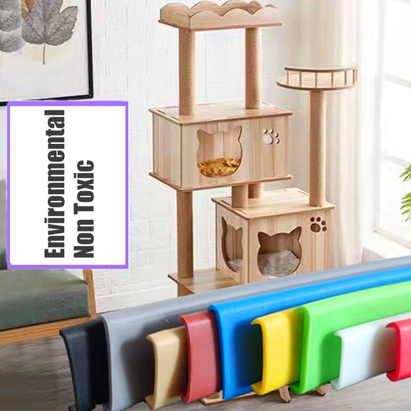 Self-Adhesive U-Shaped Edge Banding Tape Furniture Wood Board Cabinet Table Chair Protector Cover Anti-collision PET Seal Strip cm rosso