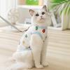 Spring and Summer Cute Full-printed Mesh Traction Vest Cat Clothes Anti-hair Loss Spring and Summer Thin Muppet British Short American Short