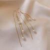 Pearl Tassel Earrings Women Stylish Exquisite Luxury Ear Jewelry