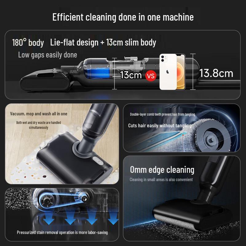 SUPOR M13 180° Flat Anti-Tangle Cordless Wet Dry Vacuum