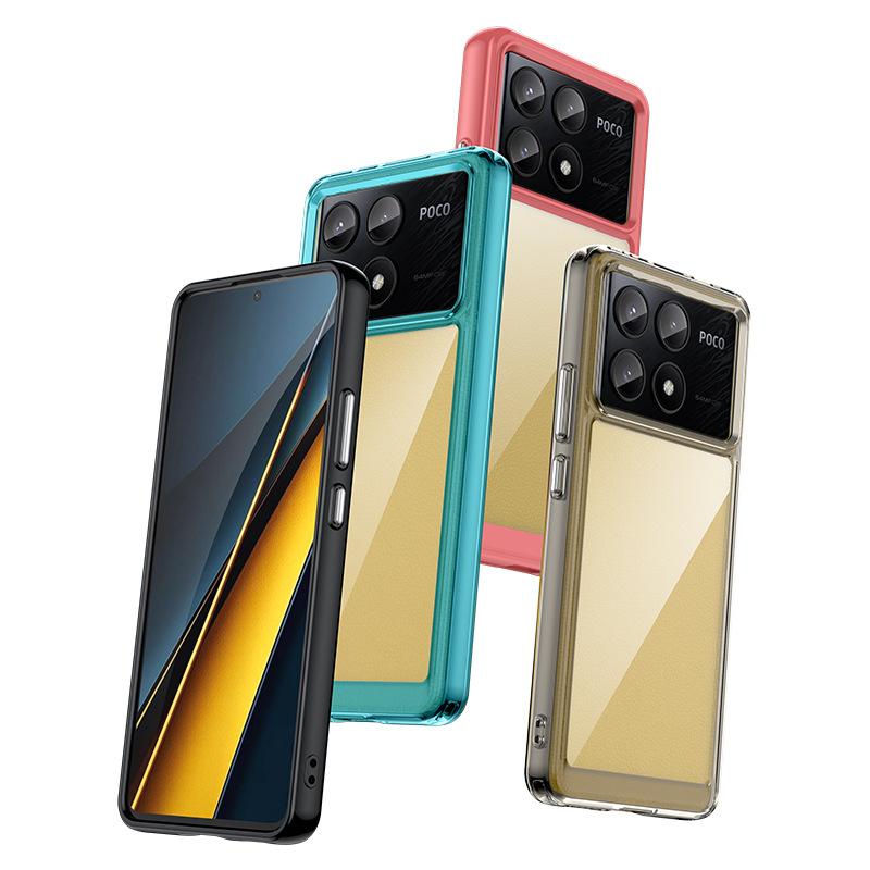 Applicable To Colorful Xiaomi PocoX1Pro Mobile Phone Case K11E Mobile Phone Case F1Pro All-inclusive Acrylic + TPU Solid Color