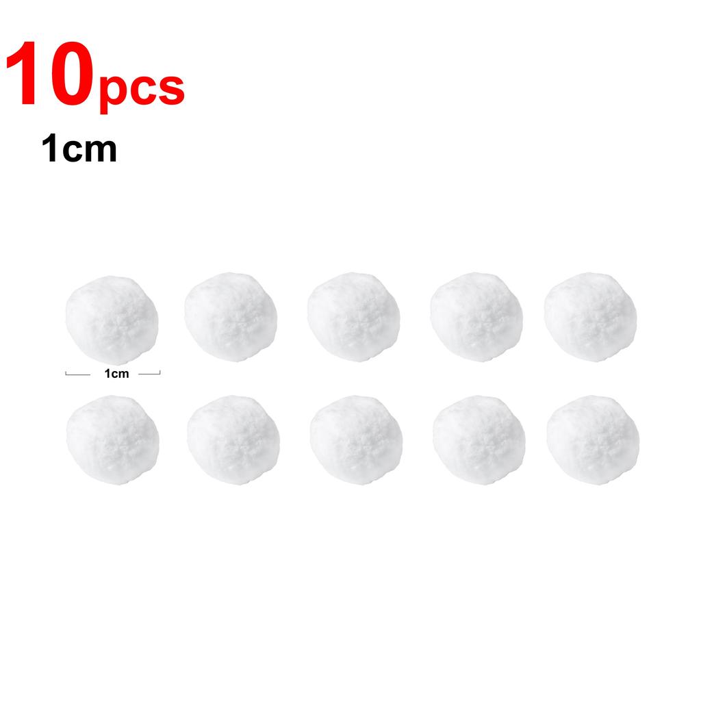 Snow Ball White Fur Pompom Toy Balls Children Kids Playing Toys Winter Outdoor Frolic Snowballs Christmas Xmas Tree Decoration